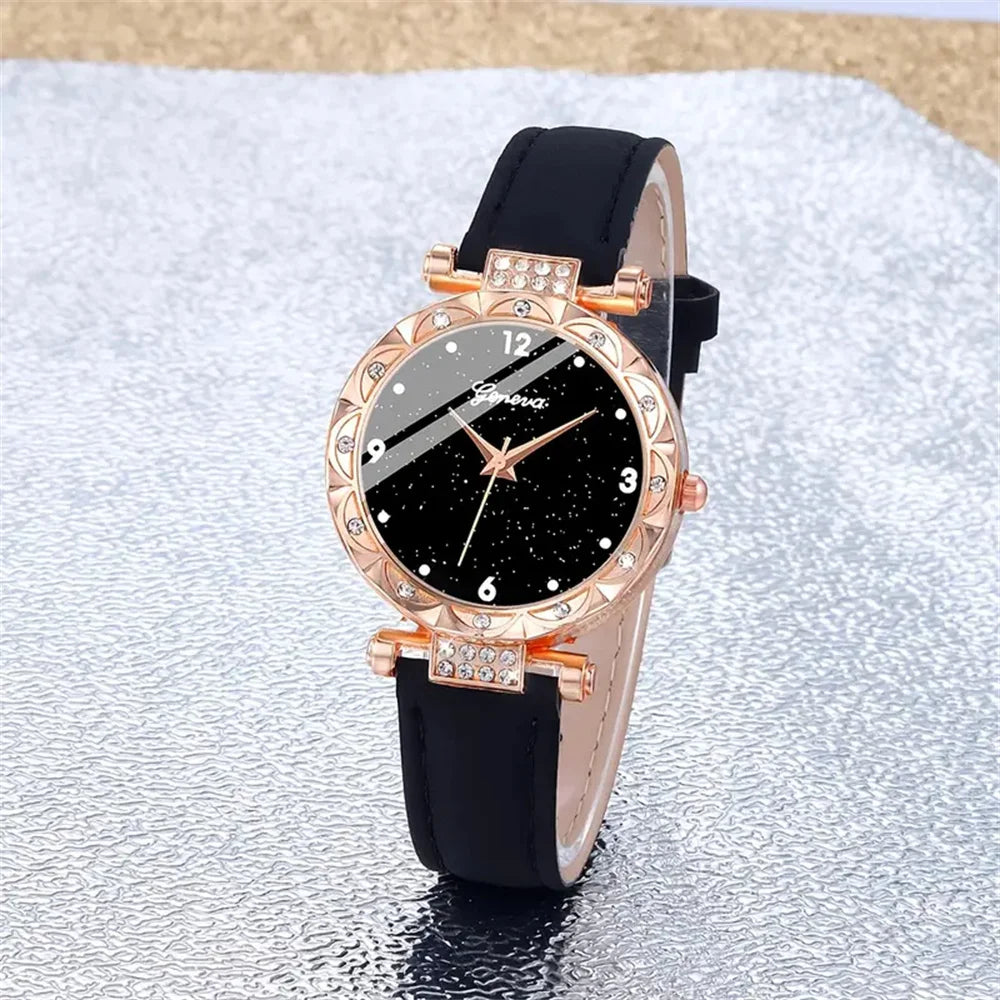 5 Pcs Set Women Watches set Best Gift